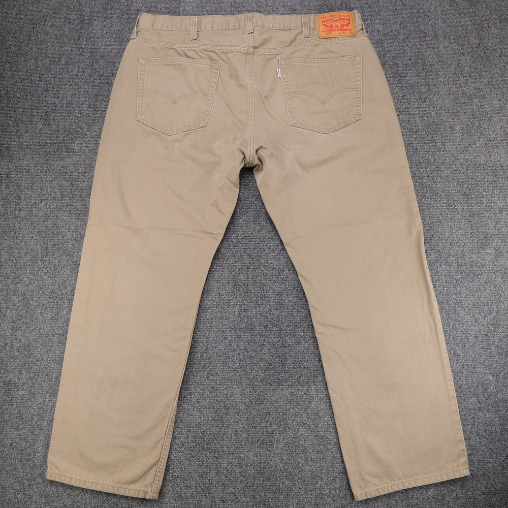 Levis 559 Relaxed Straight Khaki Tan Jeans Mens 40x30 (40x29)Cotton Twill